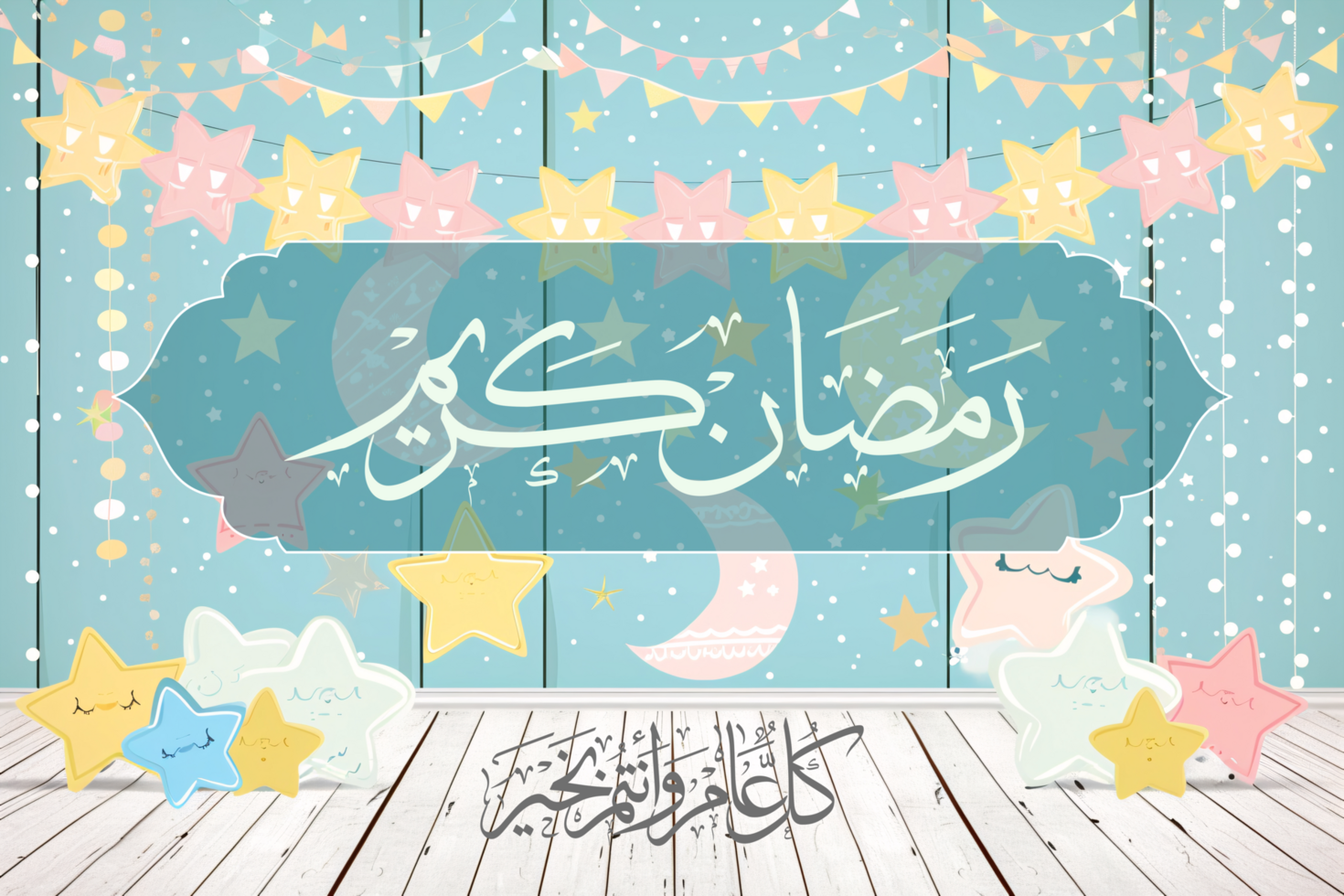 Modern Ramadan Iftar Party Banner Featuring Glittering Background and Golden Crescent Moon for Festive Vibes psd