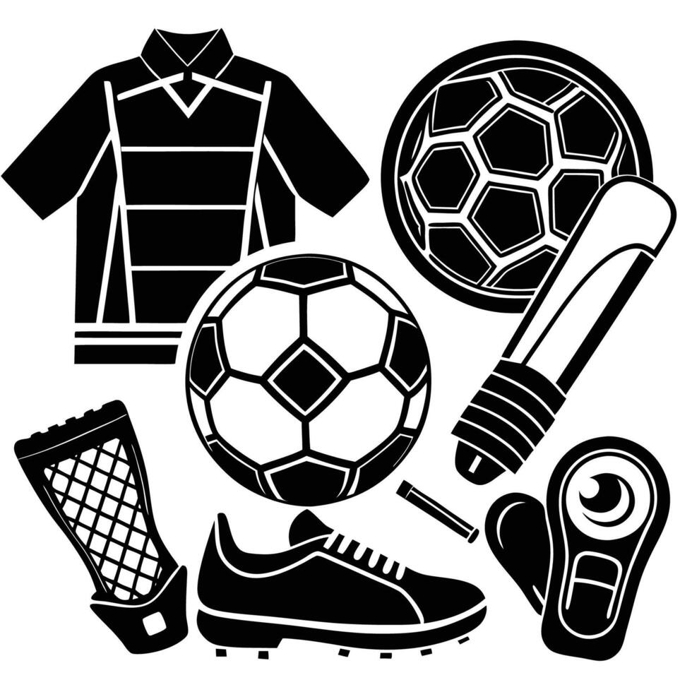 Extensive Collection of Soccer Equipment s for Sports Enthusiasts vector