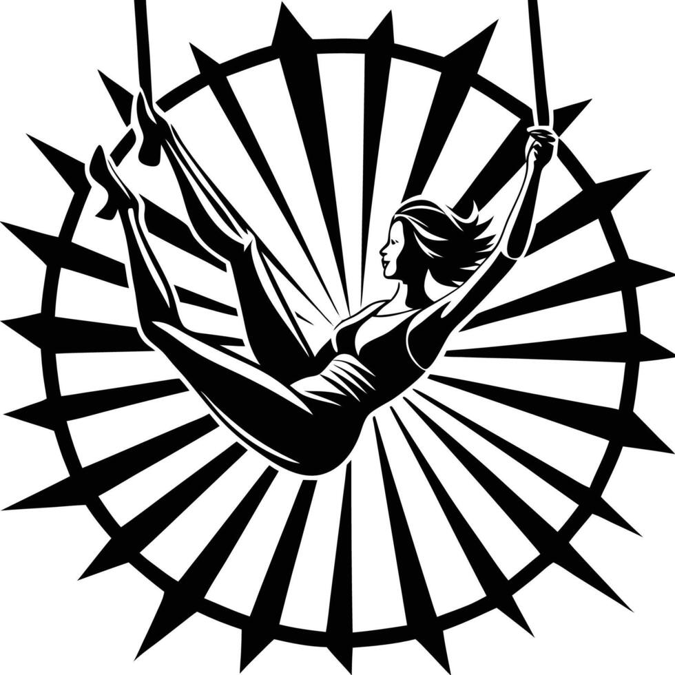 Minimalistic Trapeze Silhouette in Format for Designers vector