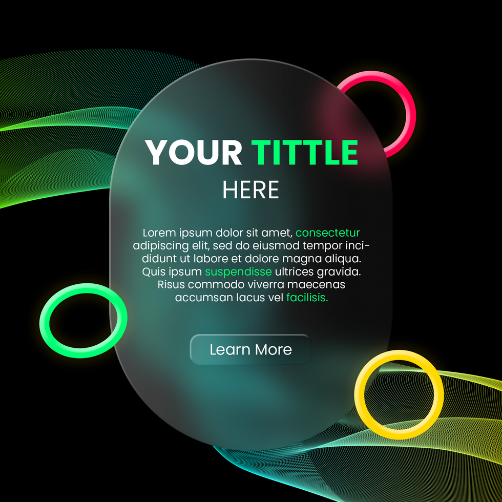 glassmorphism ui design psd