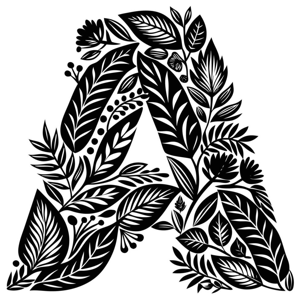 HandCrafted Alphabet in Whimsical and Creative Style vector