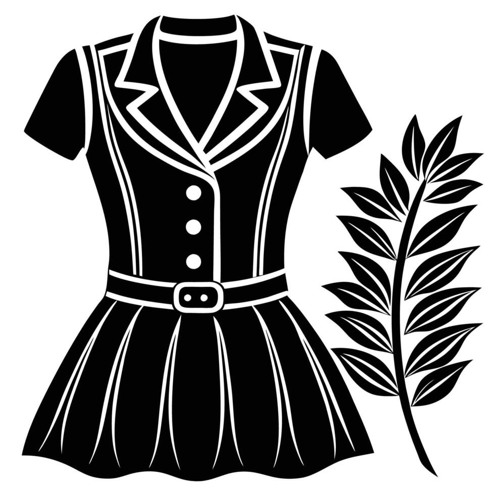 White Background of Stylish Clothing for Women in Various Styles vector