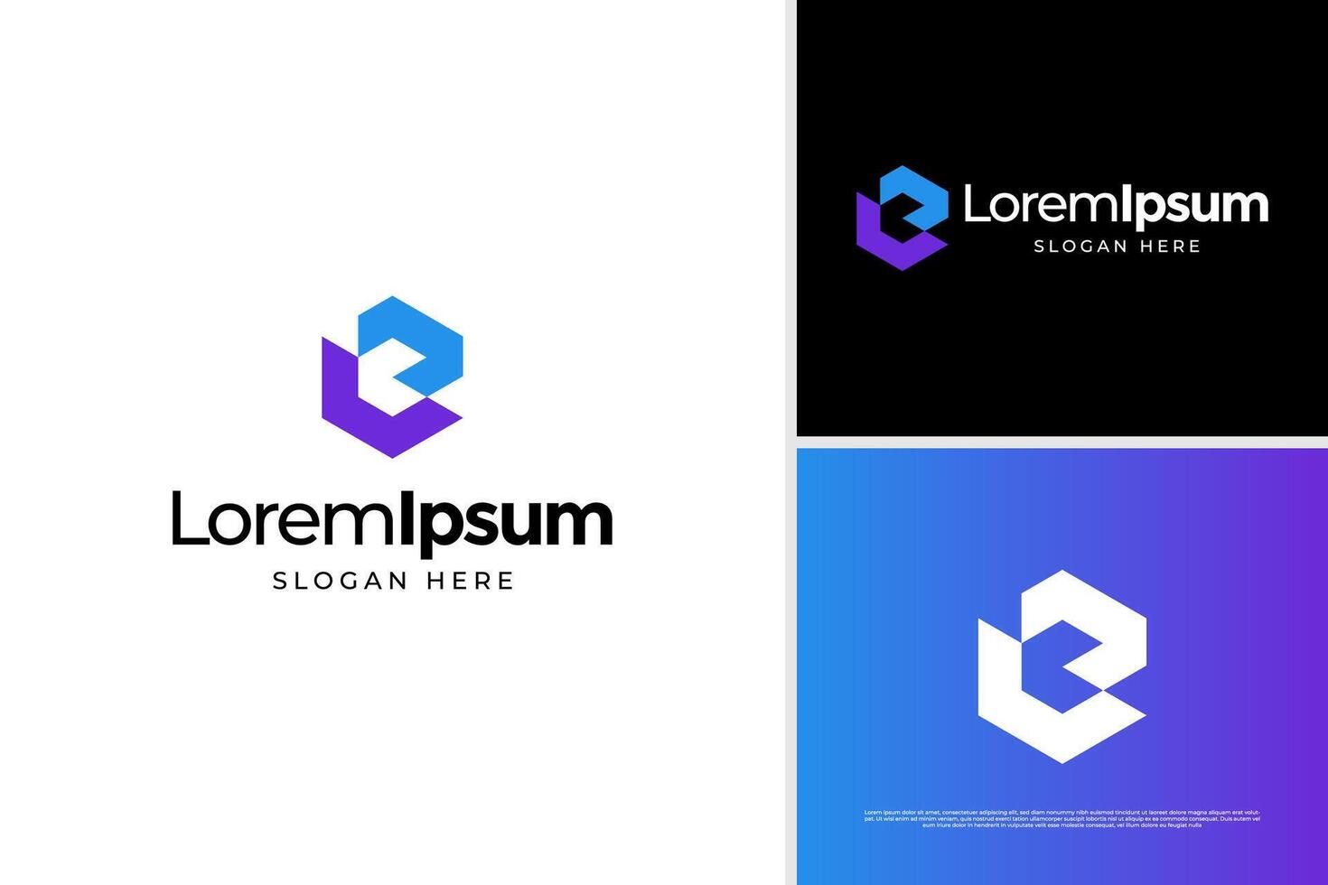 Modern letter B building logo illustration. Hexagon building icon design template vector