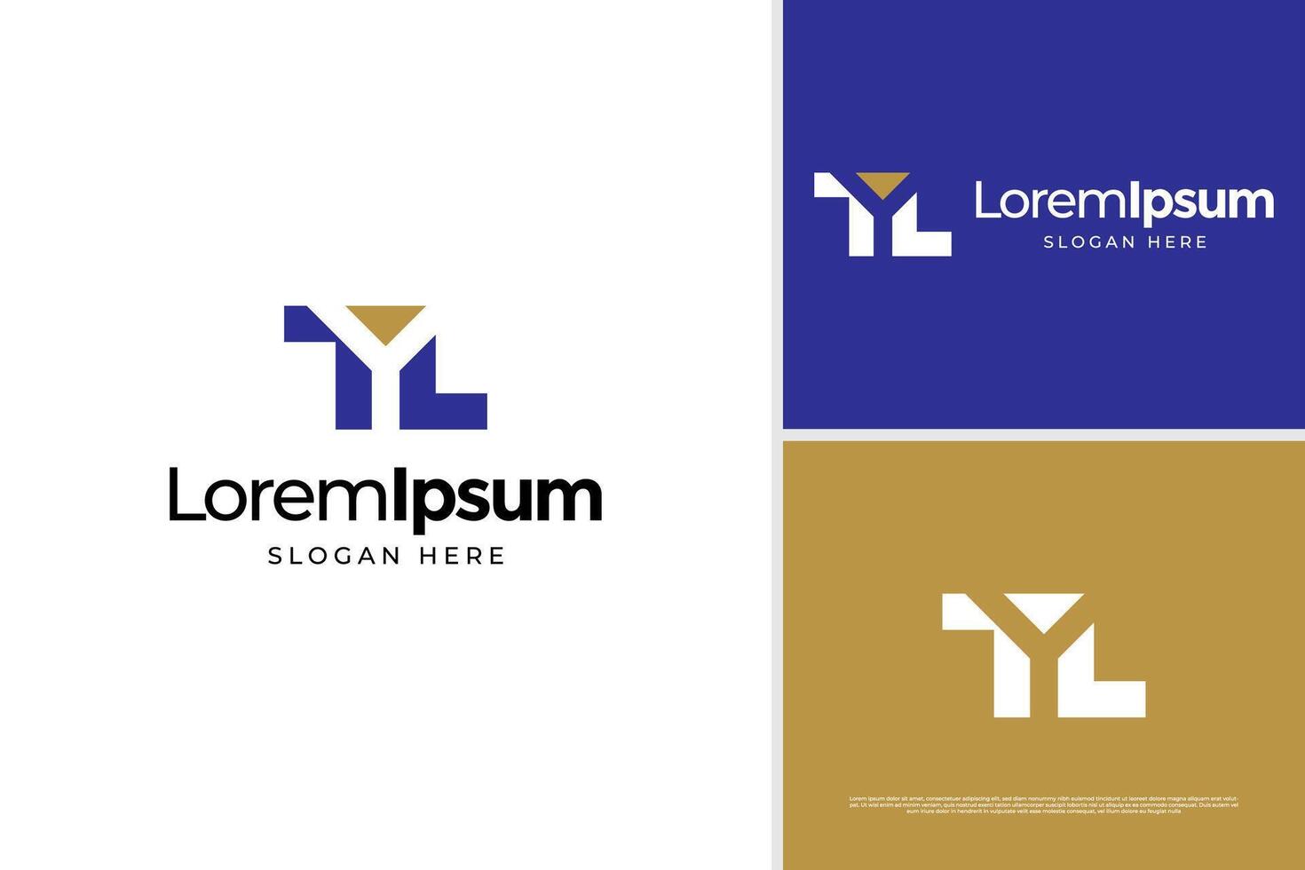 Abstract letter T Y L logo design. initial accounting logo design template vector