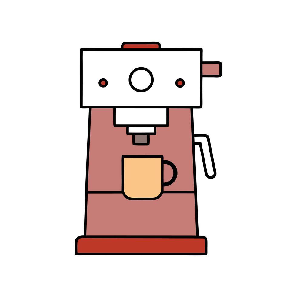 Sleek Coffee Machine Design vector