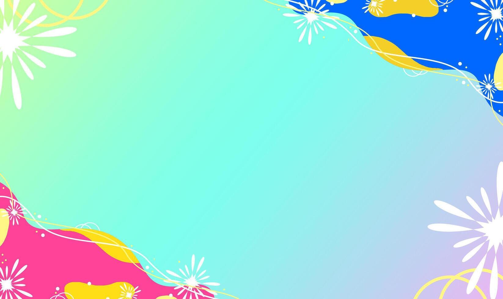 Colorful Abstract Background with Gradient and Organic Shapes vector