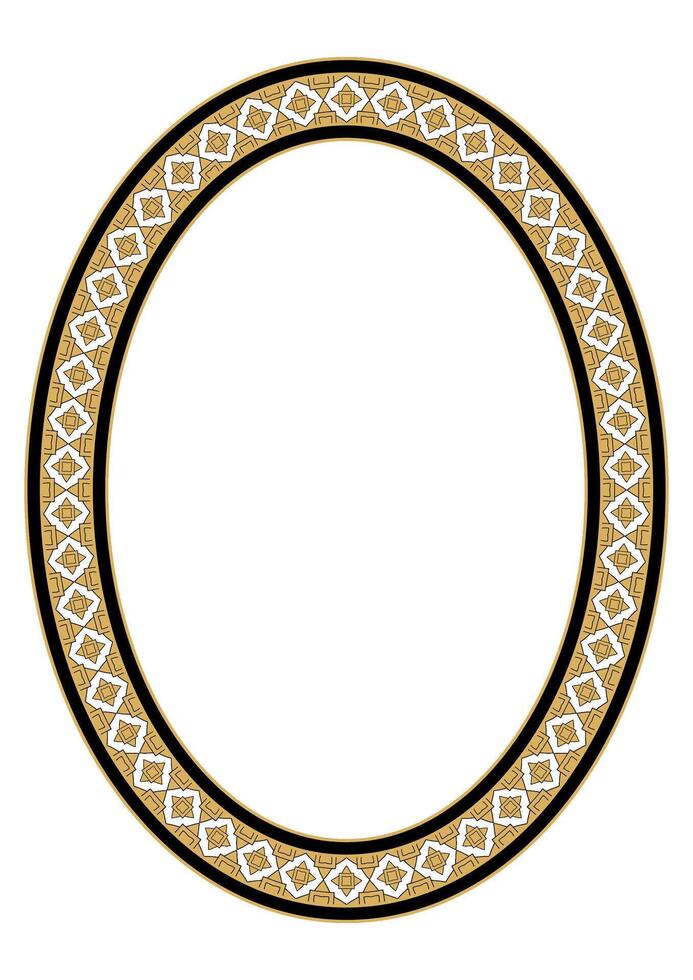 Vintage Ornate Frame Ethnic Classic Border Design. vector