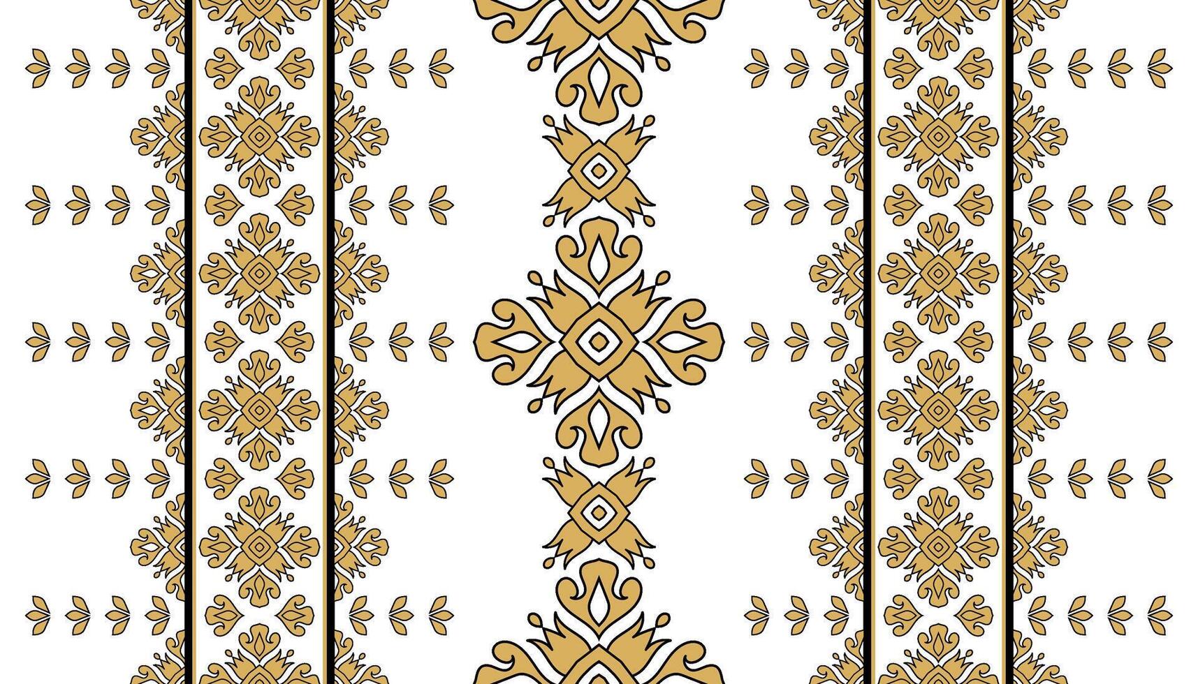 Vintage Indian Ethnic Seamless Pattern Retro Design. vector