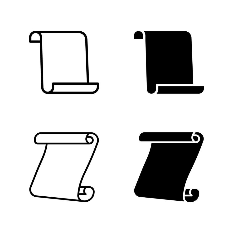 scroll icon set.. vector