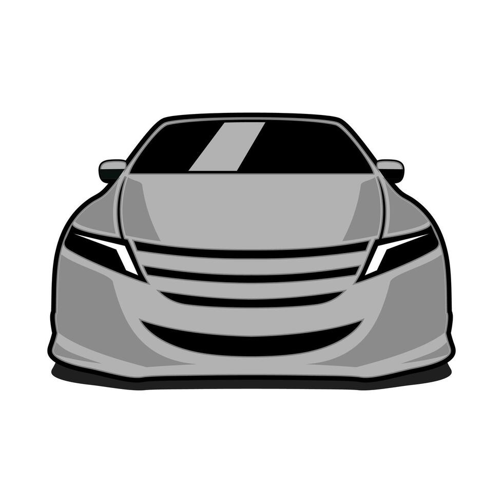 suv car front view illustration design art vector