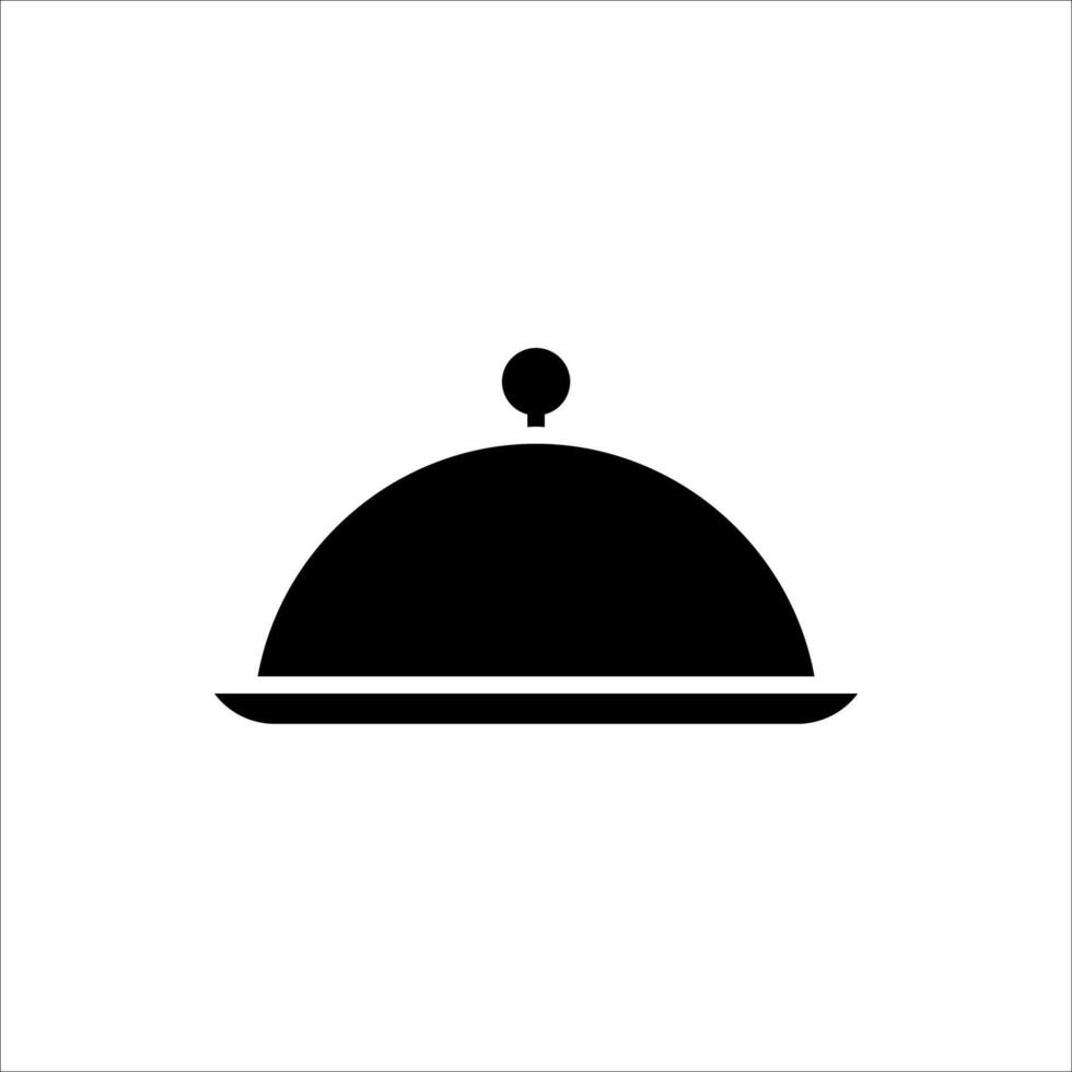 black platter icon. vector