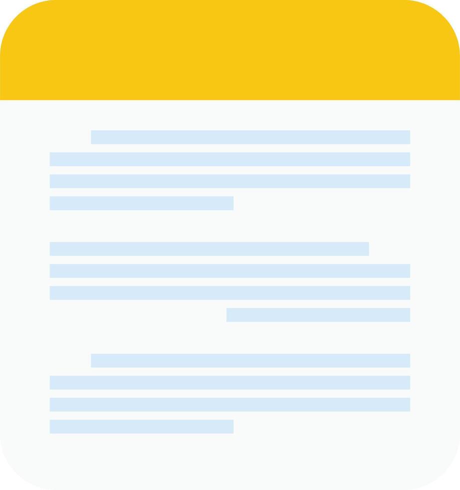Document icon. Illustration. vector