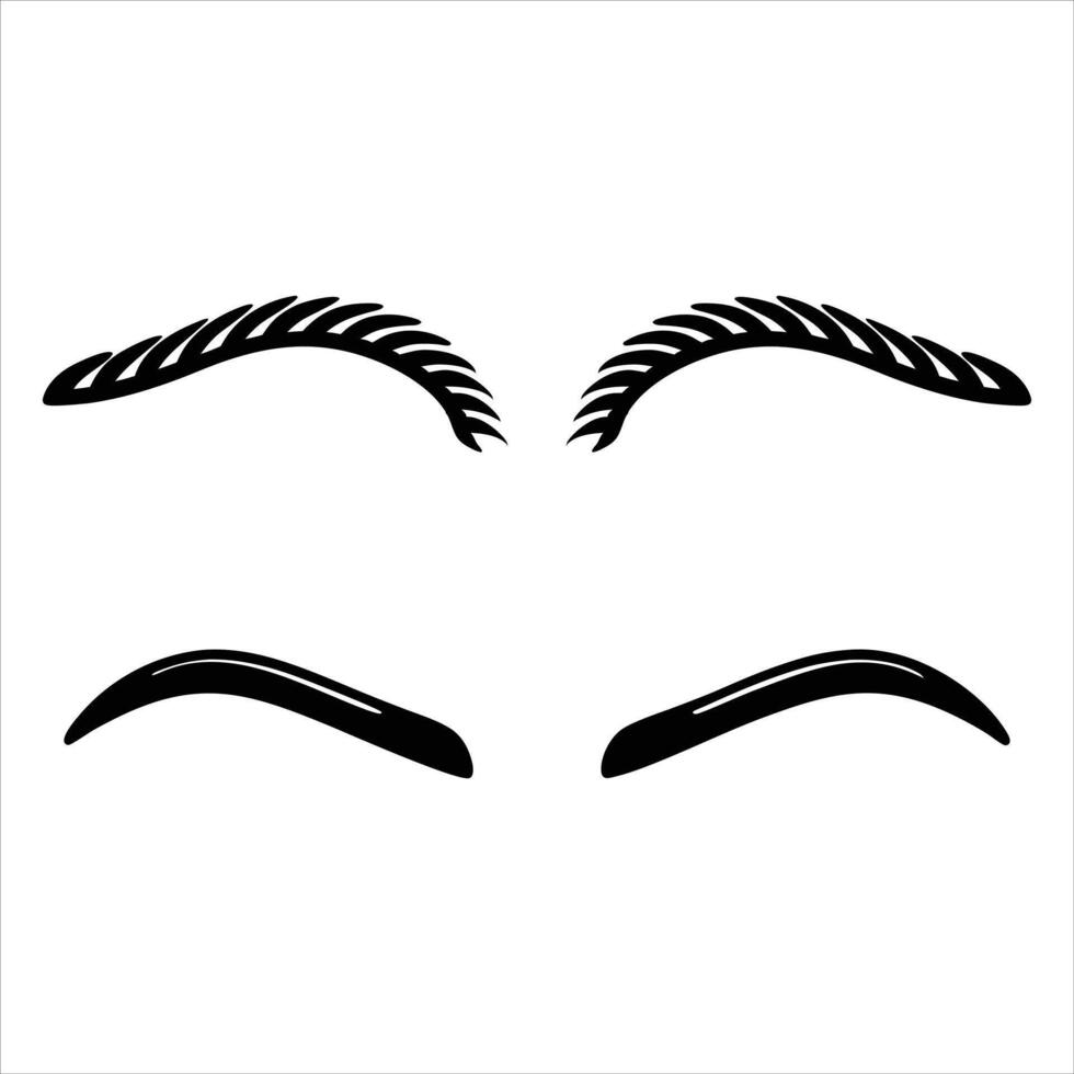 Minimalist Eyebrow Design vector