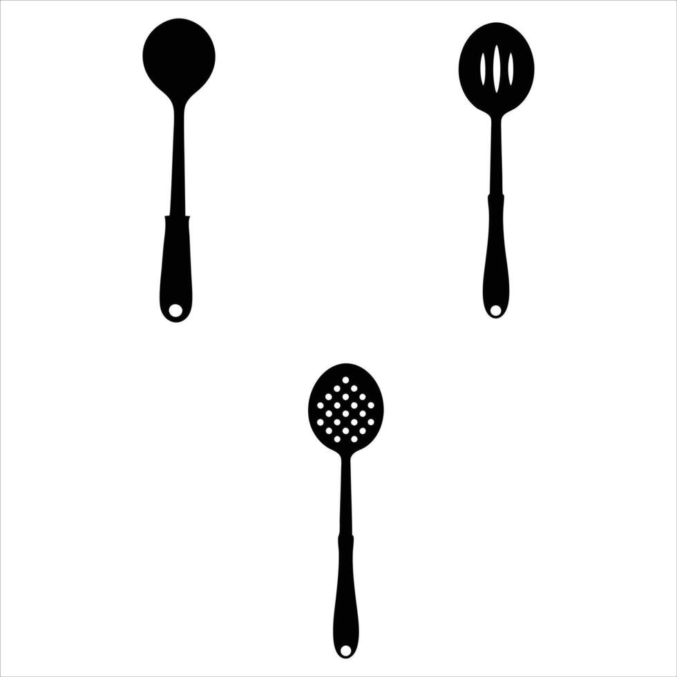 Spoon Fork and Knife Clipart vector