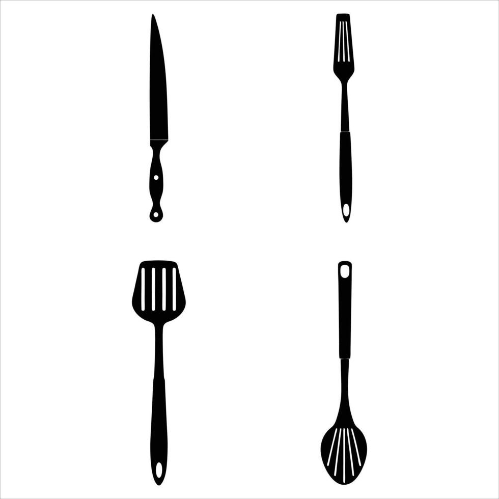 Chef Hat and Utensils Illustration vector