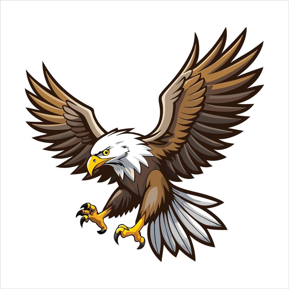 High Resolution Eagle Stencil vector