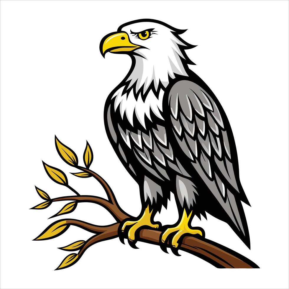 Hunting Eagle Digital Art vector