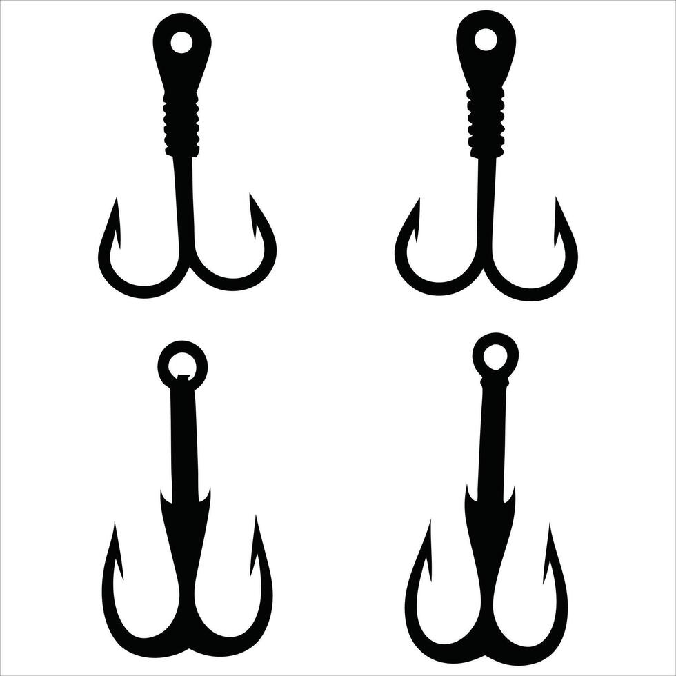 Realistic Fish Hook Illustration vector