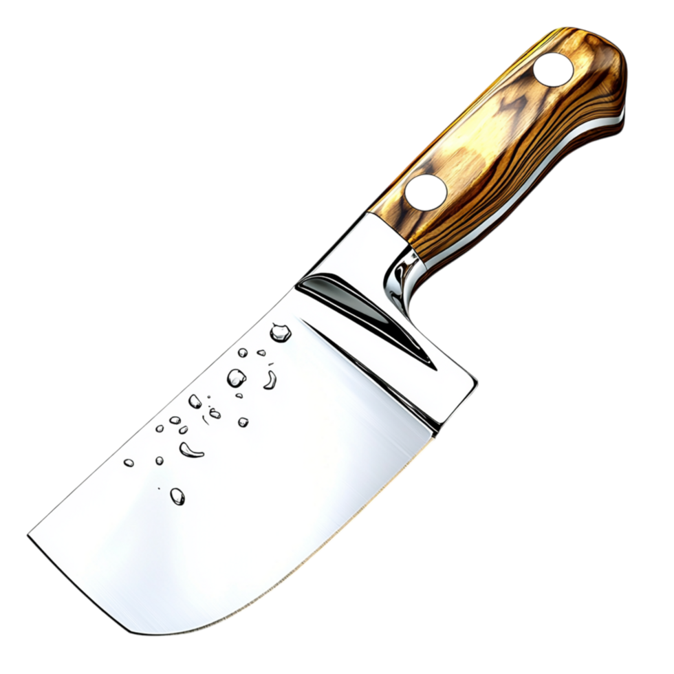 Decorative Knife an Engraved Blade Wooden Hles png