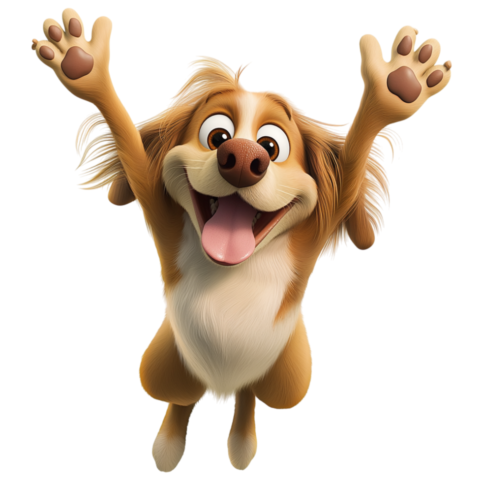 Happy Cartoon Corgi a Big Cheerful Smilees png