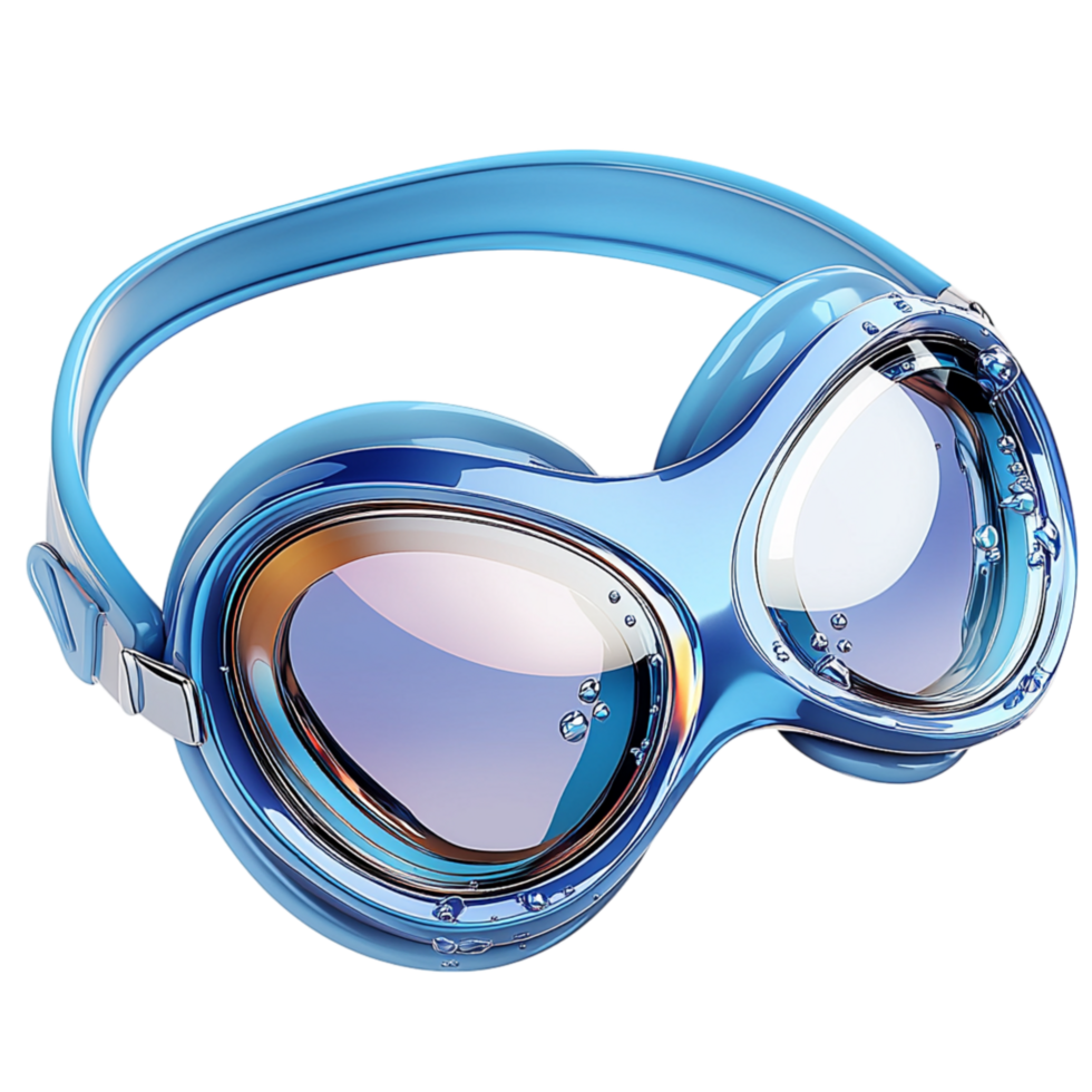 blue swimming goggles a sleek modern design png