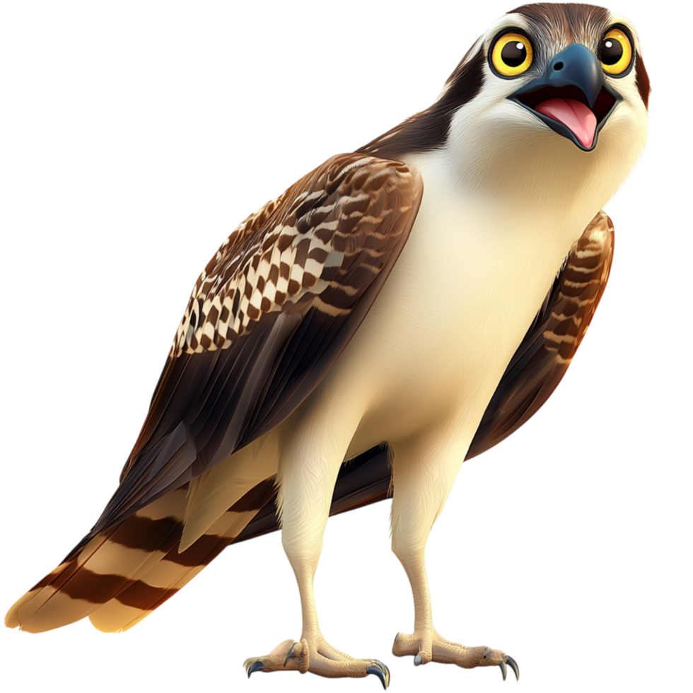 Majestic falcon sharp eyes beautifully patterned feathers png