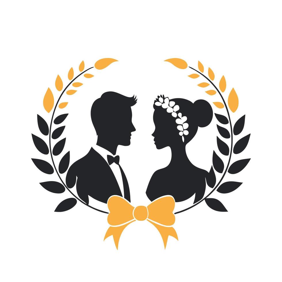 Elegant Silhouette Portraits vector