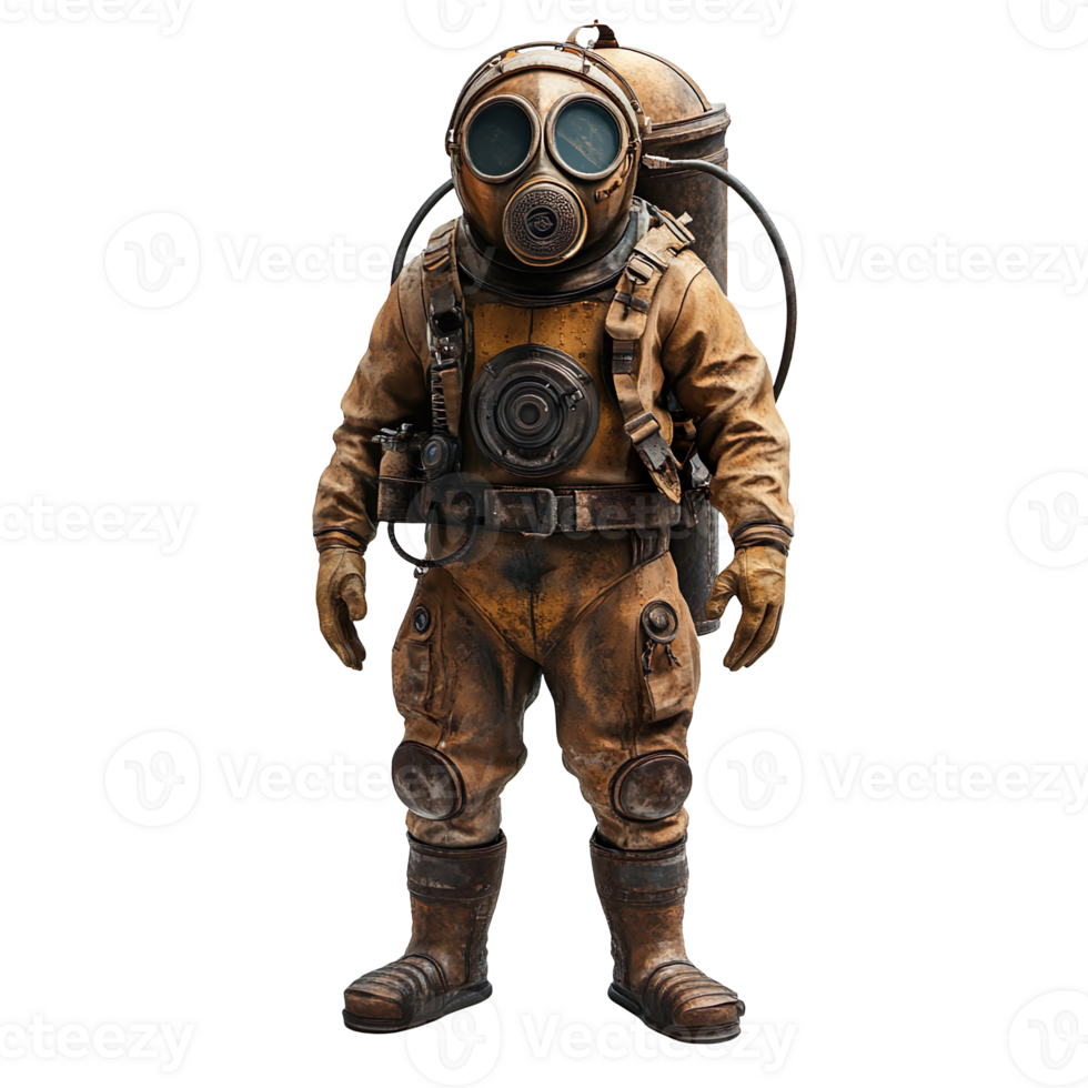 Deep Diving Suit isolated on transparent background png