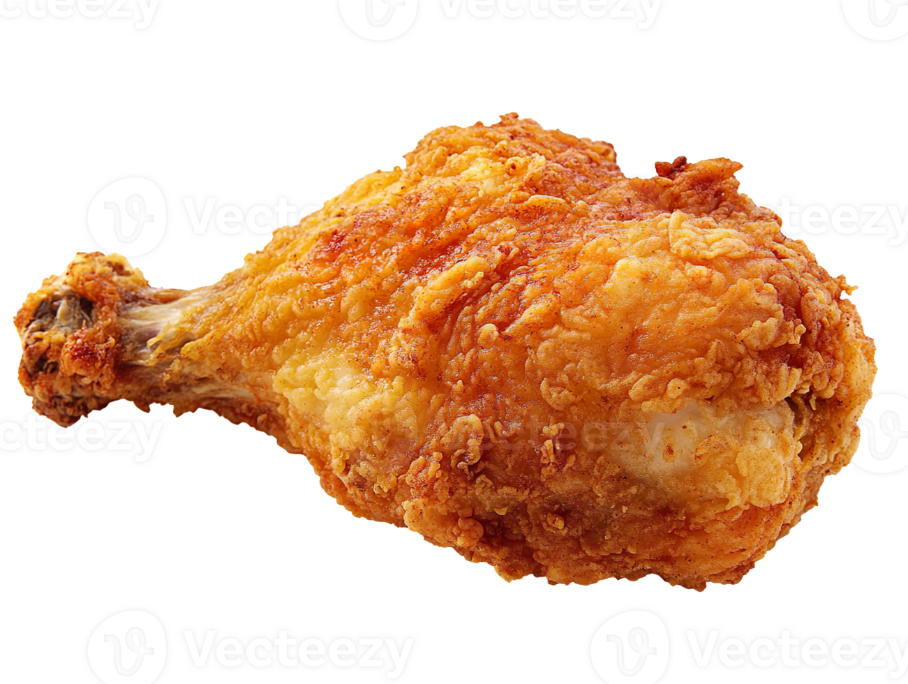Deep fried chicken isolated on transparent background png
