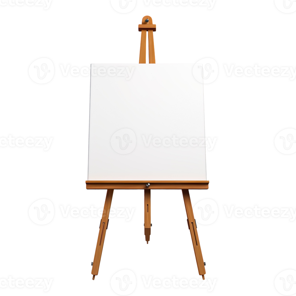 Easel board isolated on transparent background png