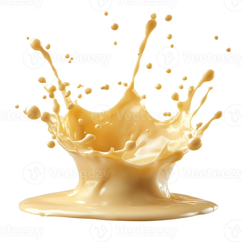 delicious melted cheese splash isolated on transparent background png