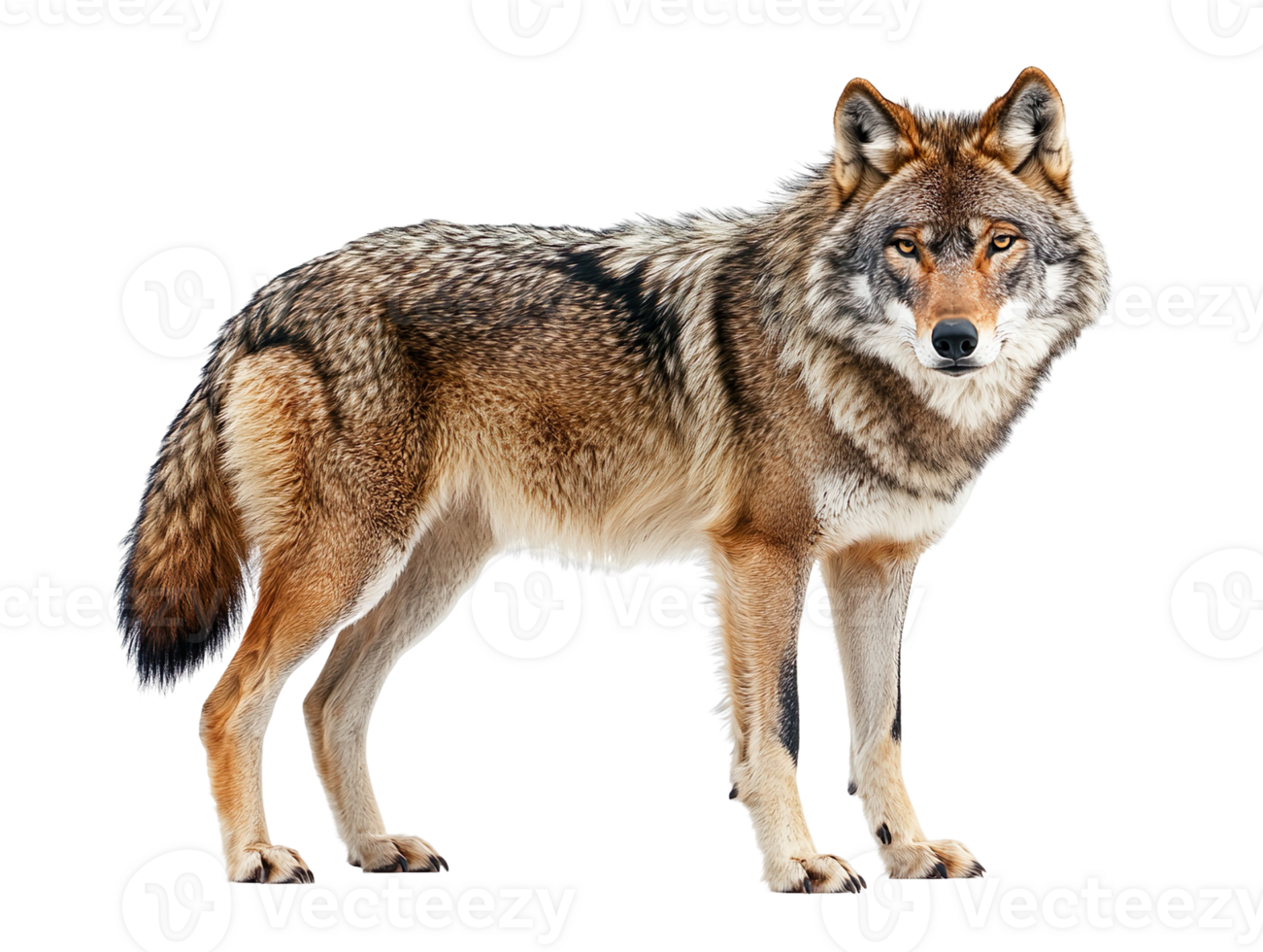 Dire Wolf isolated on transparent background png