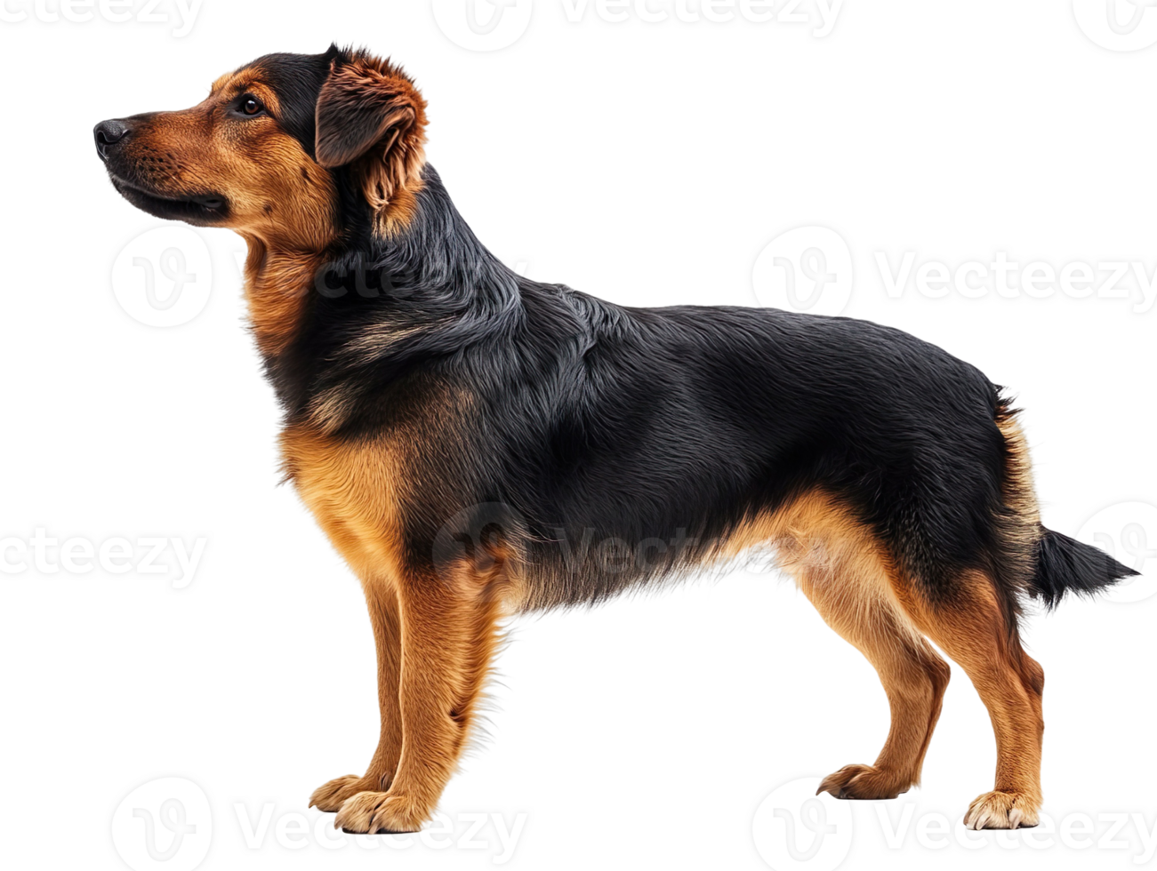Dog side view isolated on transparent background png