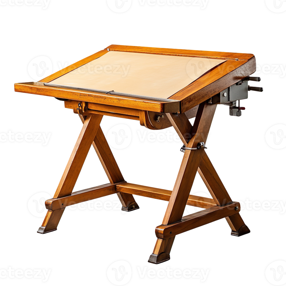 Drafting table isolated on transparent background png