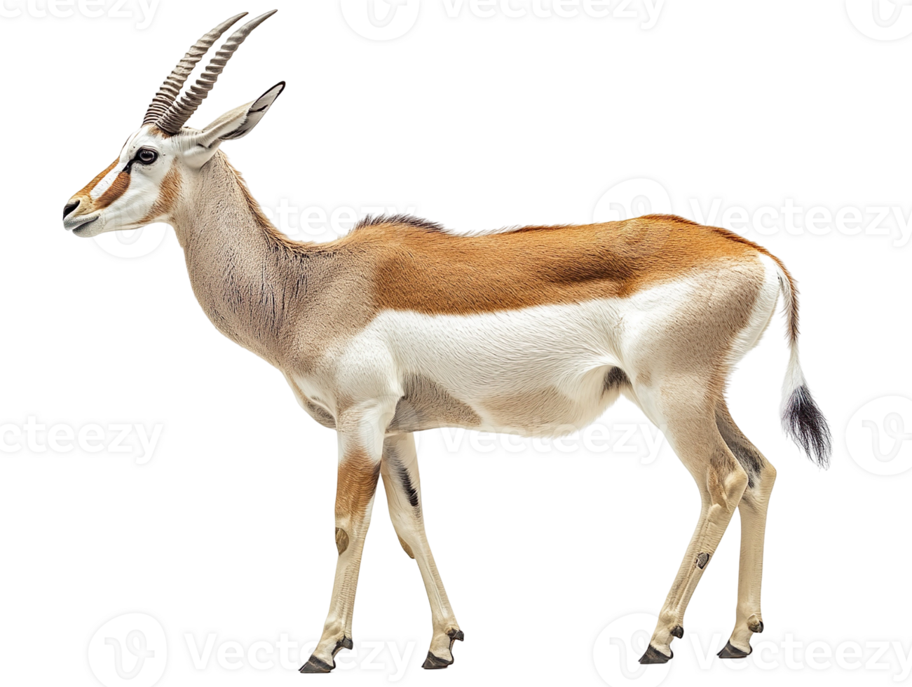 AN Eland antelope isolated on transparent background png