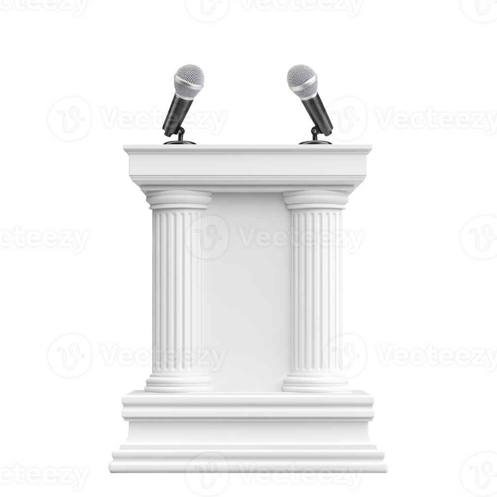 Event Speaker Podium isolated on transparent background png