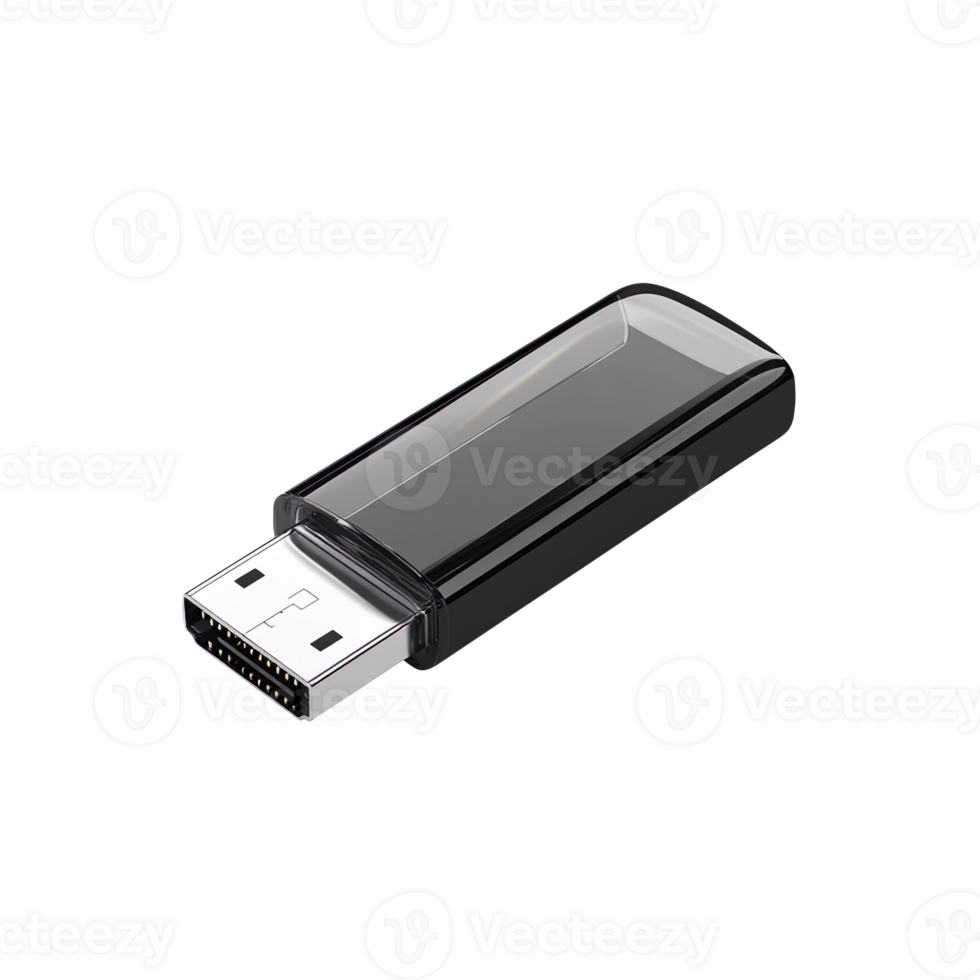 Flash drive isolated on transparent background png