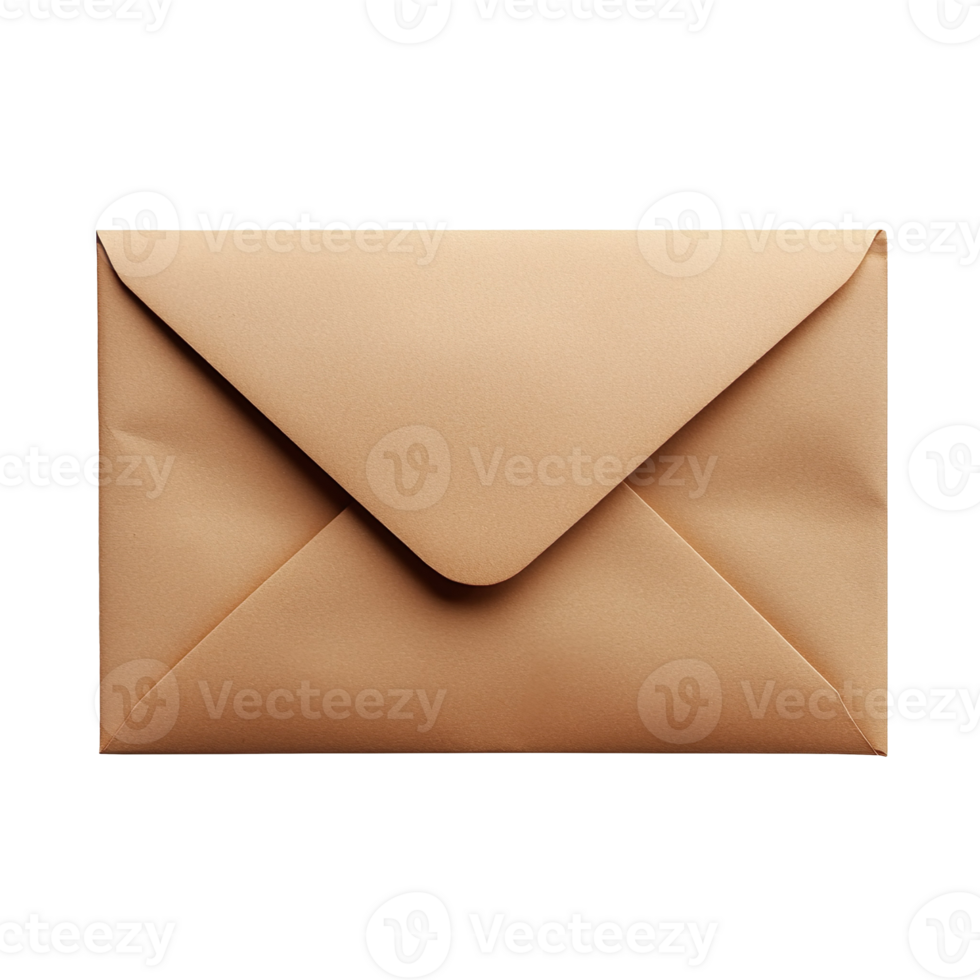 Envelope with a Classic Design isolated on transparent background png