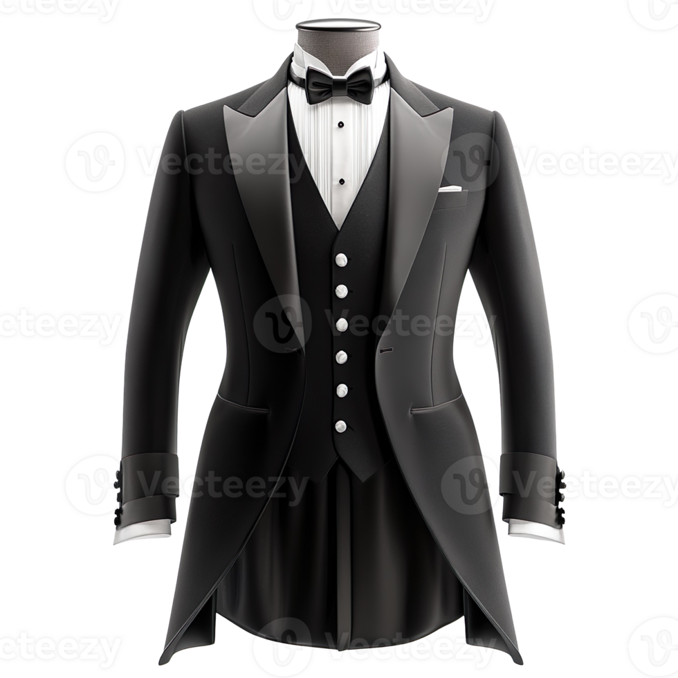 Formal Tailcoat isolated on transparent background png