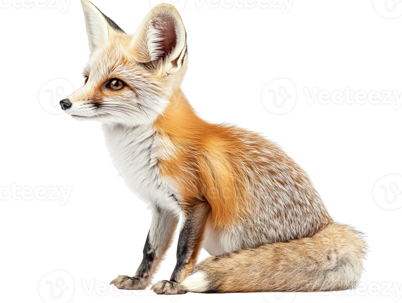 fennec fox isolated on transparent background png