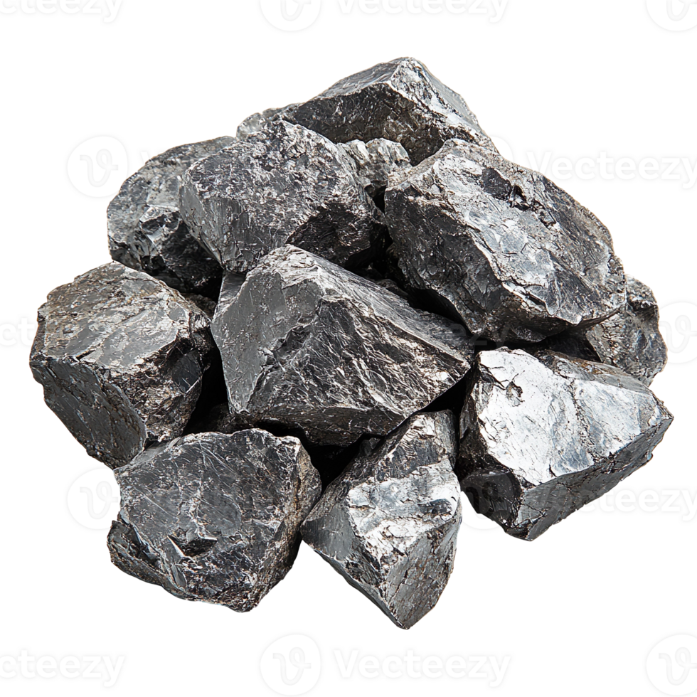 Exploring Rough Nickel Ore isolated on transparent background png