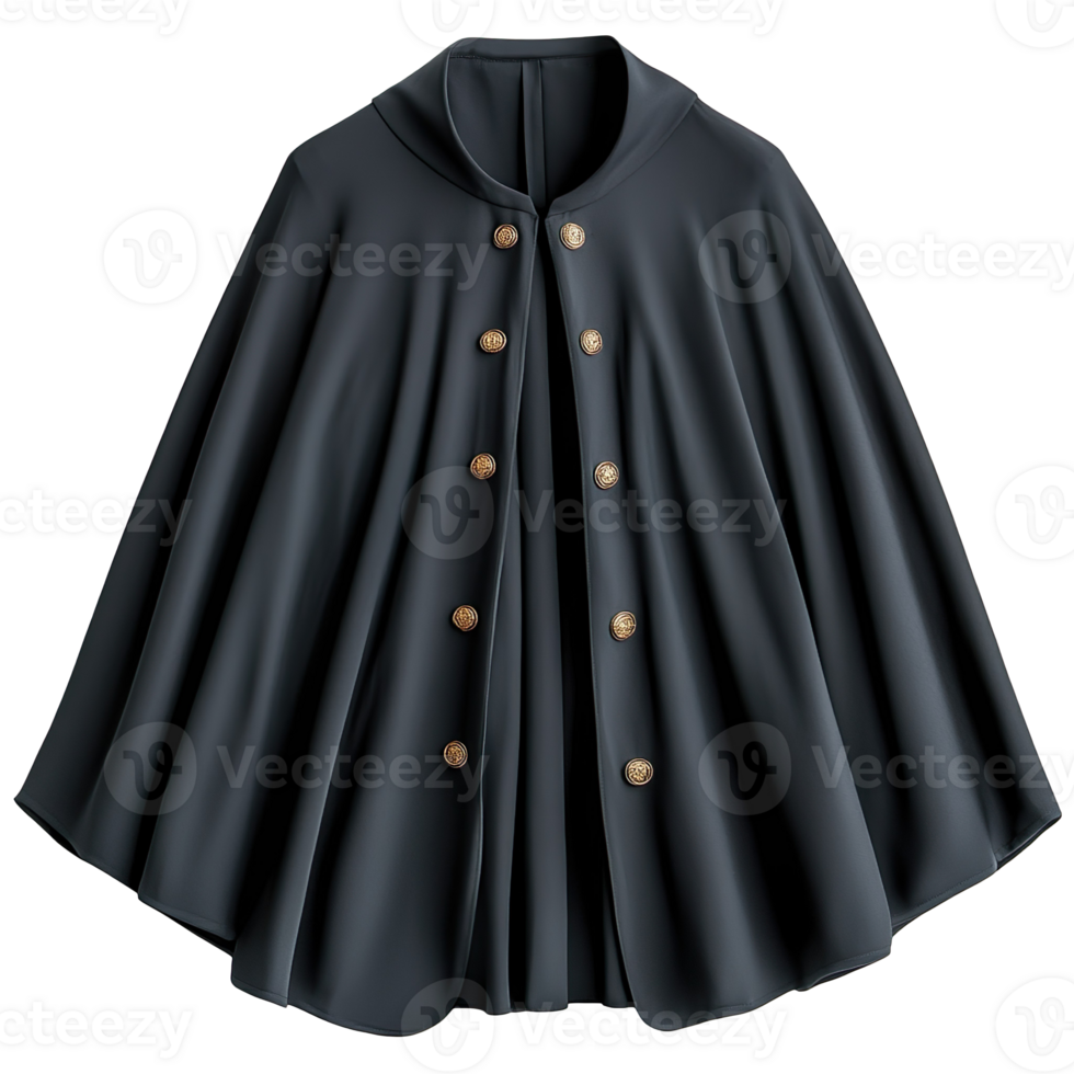 Fashionable Cape Blazer Outfit isolated on transparent background png