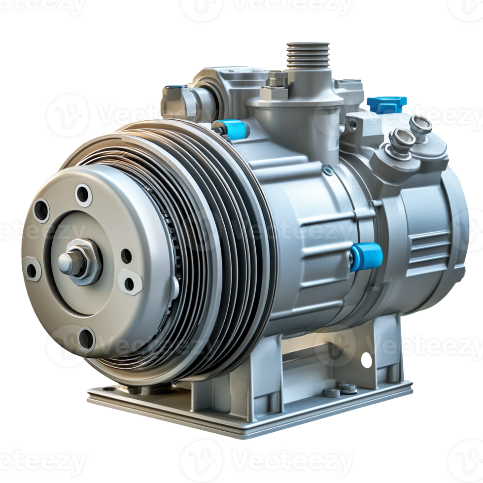Generic electric motor isolated on a transparent background png