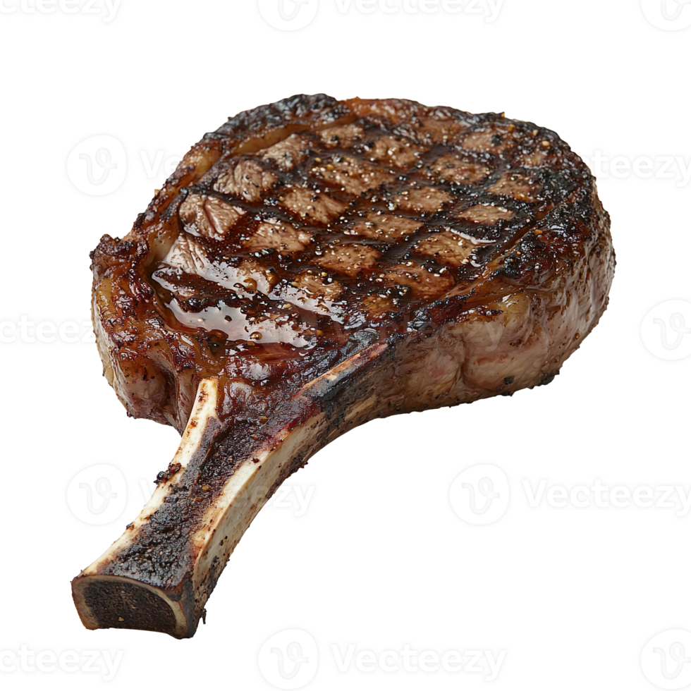 grilled tomahawk steak isolated on transparent background png