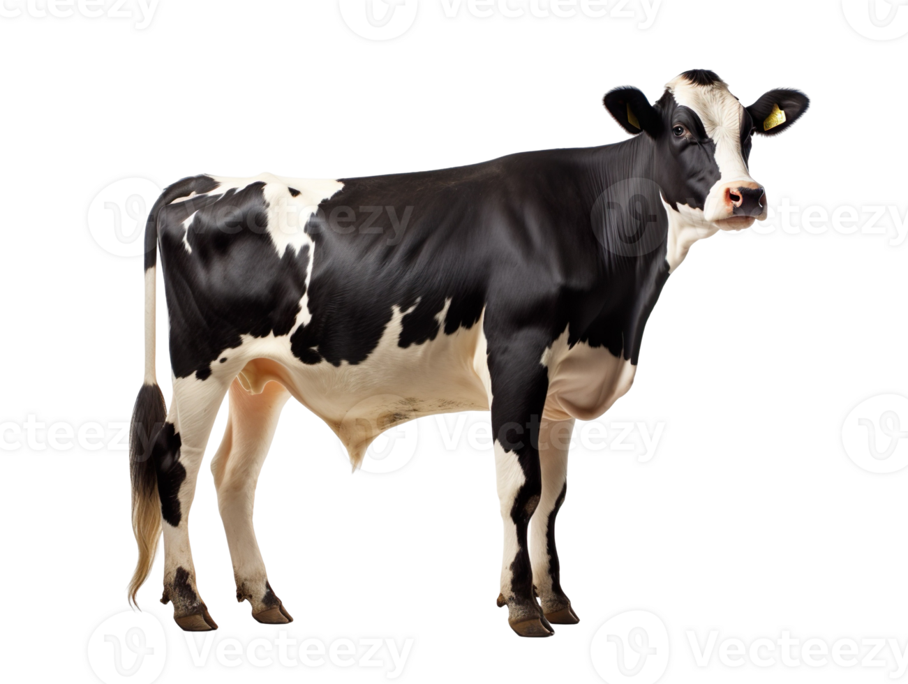 Holstein Cow isolated on transparent background png