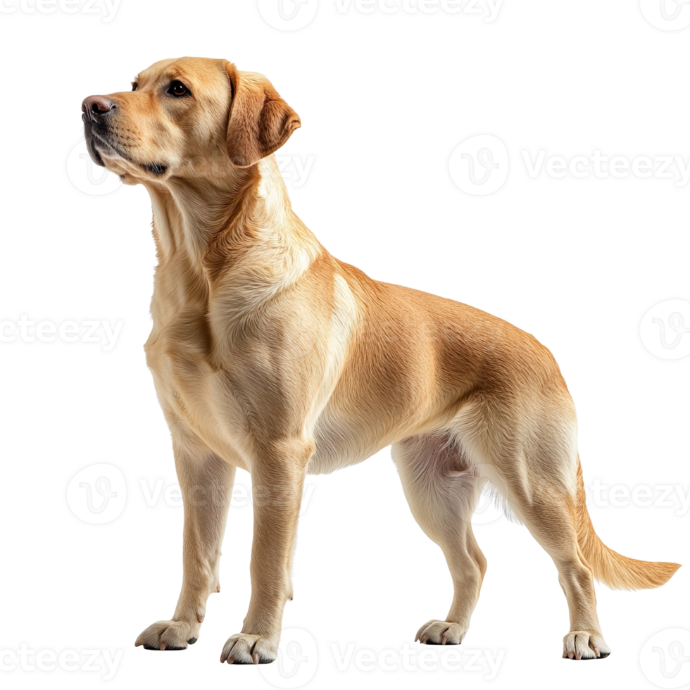 Labrador dog isolated on a transparent background png