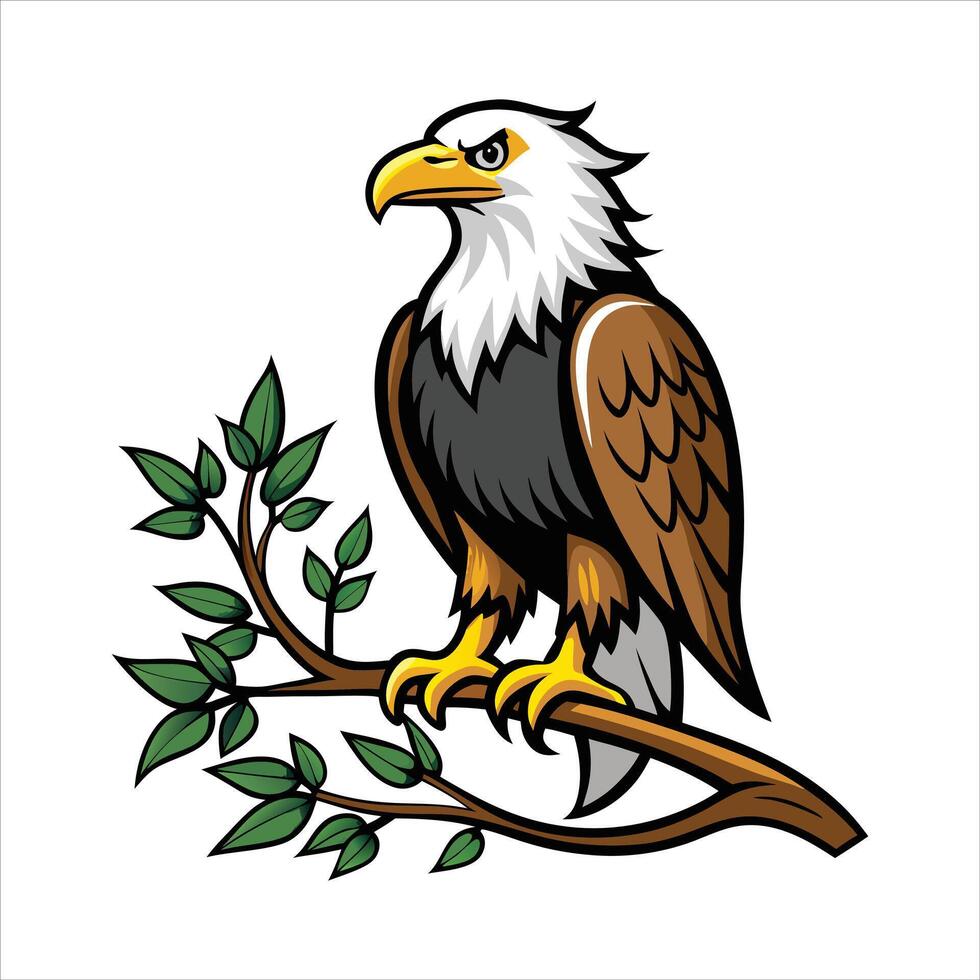 Grunge Style Eagle Design vector