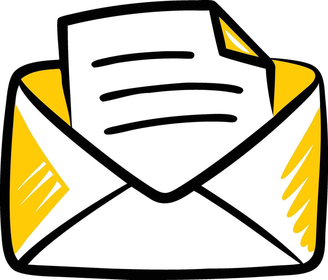 Email envelope clipart vector