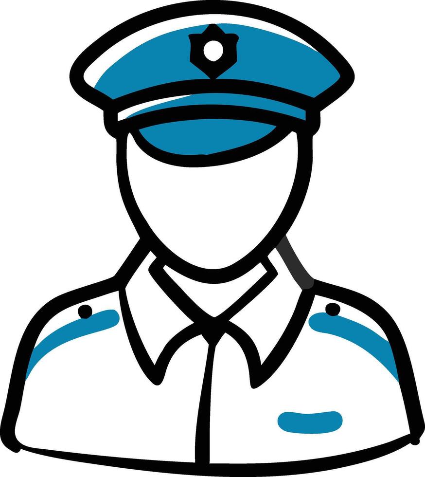 Police officer clipart vector