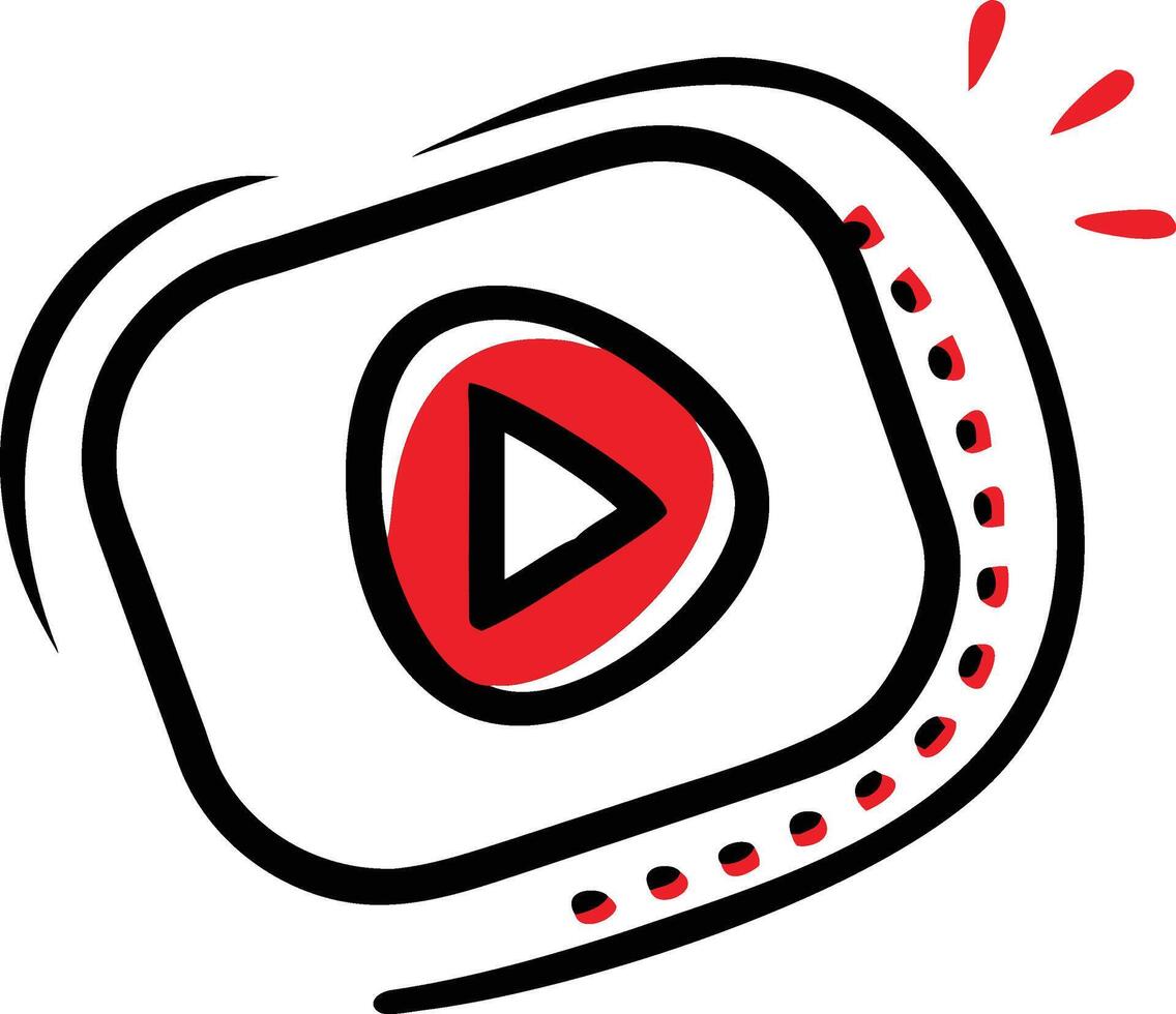 A red and black player icon vector